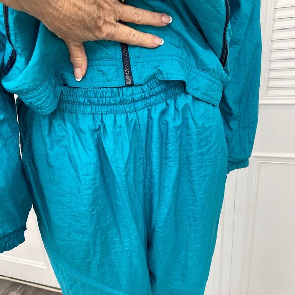 Fila Track Suit Women Sz. XL Turquoise with black accents - Picture 6 of 13